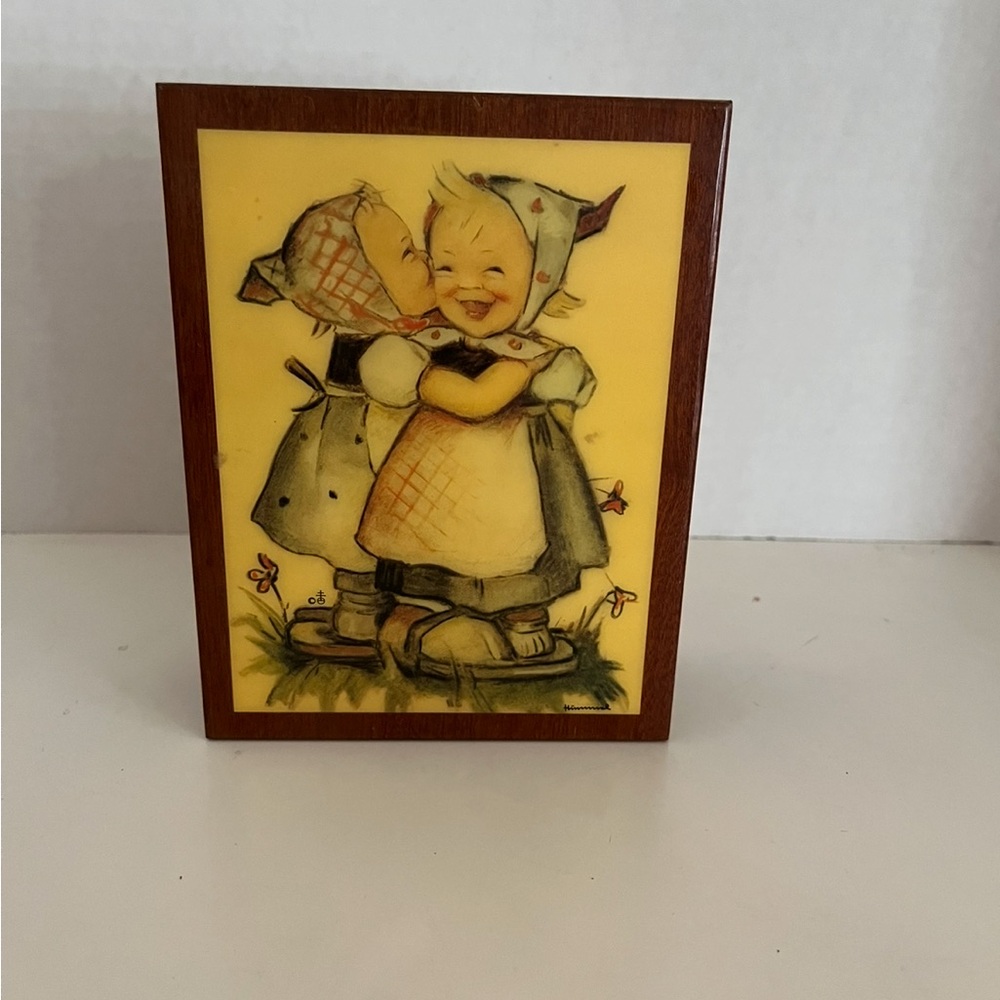 Vintage Wooden Hummel Jewelry Music Box